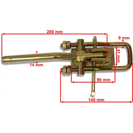 SOLIDNE SPINACZE ZAWIASY BURT DO PRZYCZEP D35 D47 SM-G L=102 OCYNK